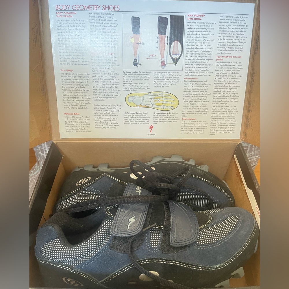 Specialized Navy and White Cycling Shoes